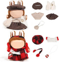2 Set Doll Clothes for 17cm Standing/Sitting Doll - Accessories Clothes Dress up for Dolls Outfit Included Figures Clothing and Hat for Girl Woman (LB13+LB47)