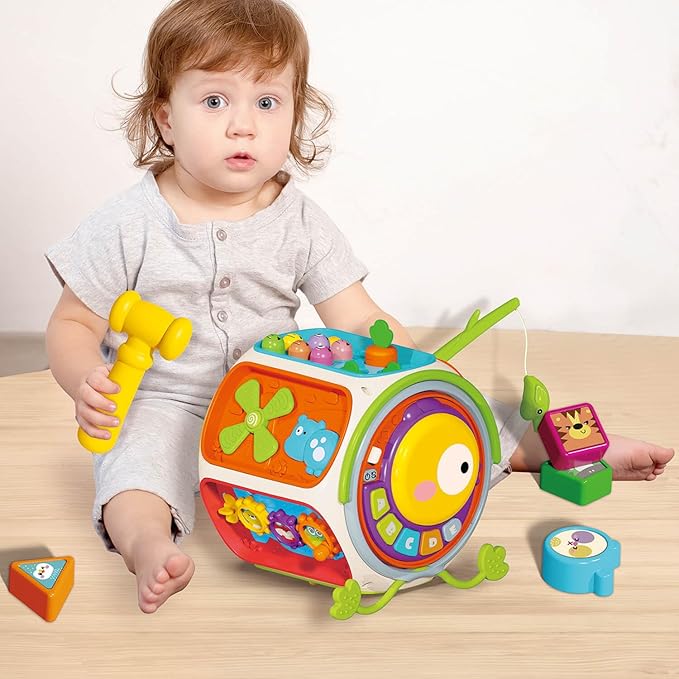 Toys for 1 Year Old Boy Girl, Montessori Busy Board Sensory Activities Educational Toys for 12-18 Months Toddler, 1 Year Old Boy Gifts