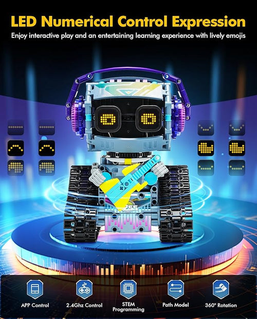 3 in 1 STEM Robotics Toy Building Blocks Set, Programmable APP Remote Control Robot/Car Robot Coding Kit, STEM Project Education Birthday Gift for Boys and Girls Ages 8-12 (433 Pieces)