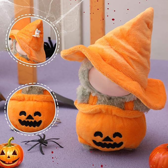 4 Sets 17cm Doll Clothes Outfits Dolls Costume Accessories for Spooky Halloween Dressed up Fashion Handmade Party Favors Decoration Gifts