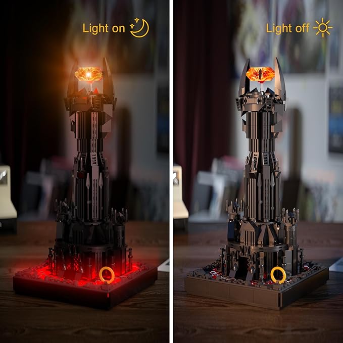VONADO Dark Tower Building Set, Compatible with Magic Castle Block Set, Castle Architecture Bricks with LED Lights, Collection Gift for Adult and Film Fans, Great Toy for Kids 8-14 (779 PCS)