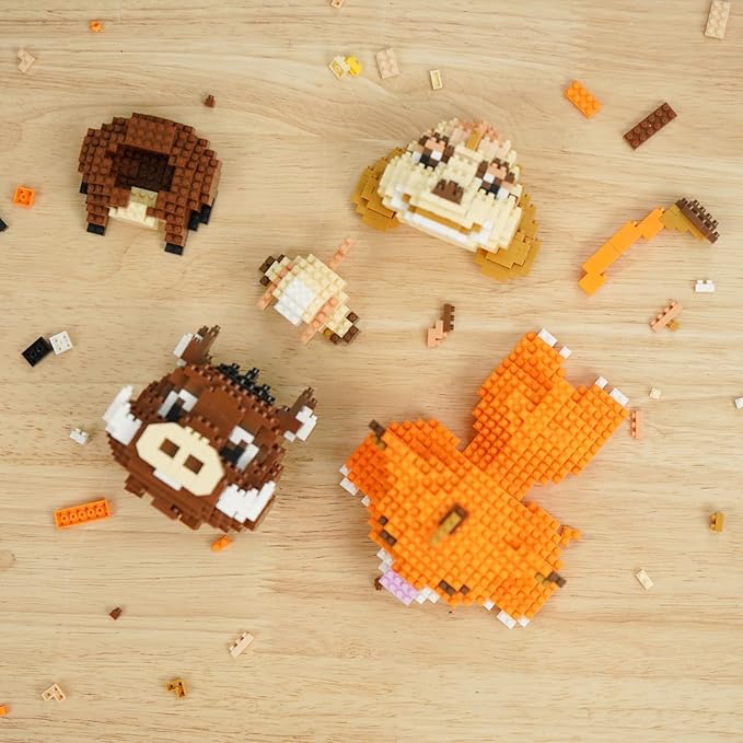 Lion, Warthog, Meerkat Mini Building Blocks Sets, Not Compatible with Lego Animals, 1856 PCS Micro Mini Building Toy Bricks for Adults, Party Favors for Kids Boys Girls 14+