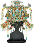 Piececool 3D Metal Puzzles for Adults, Chinese Kingfisher Phoenix Tiara Model Kits DIY Hobbies Crafts for Adult Difficult 3D Puzzles for Women, Home Decor Family Time Best Gifts
