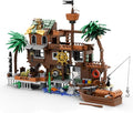 Pirate Dock Ship Building Toys, Pirate Themed City Building Block Set, A Gift Compatible with Lego Sets for Boys & Girl 6-14 & Adults (579pcs)
