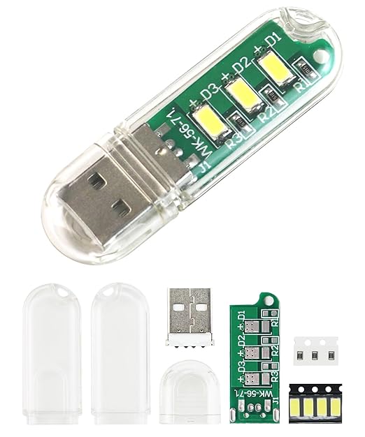 Soldering Practice Kit DIY USB LED Night Lamp SMD Electronics Projects Learn How to Solder(03USB03)