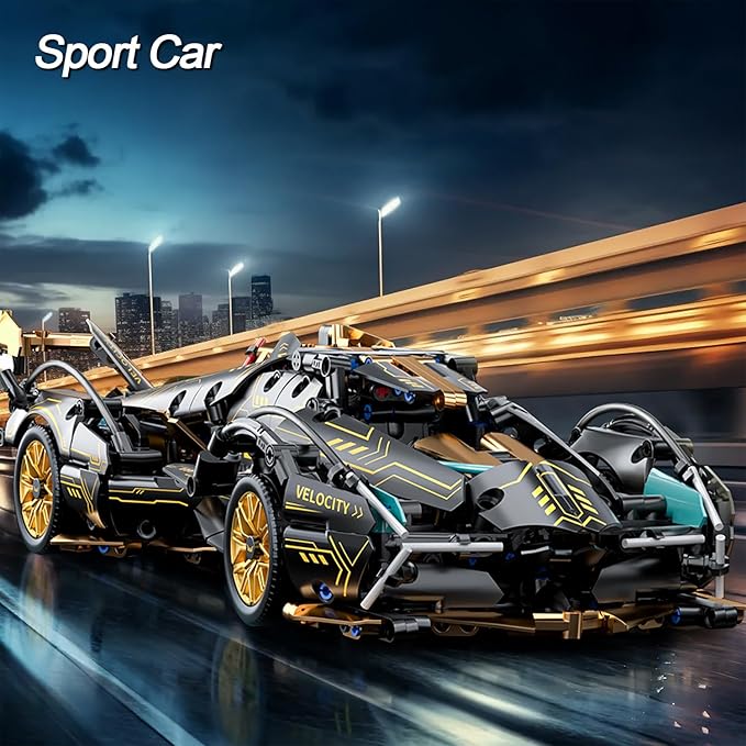 Sport Car Building Block Sets for Adults,Race Car Collectible 1:14 Model Scale Engineering Toy Birthday Gifts for Men Teens Boys Car Fans 8+ 8-12 12-16 13 14 14+