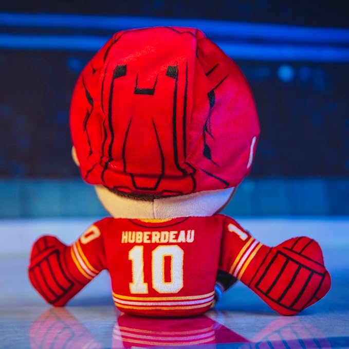 Bleacher Creatures Calgary Flames Jonathan Huberdeau 8" NHL Kuricha Sitting Plush - Soft Chibi Inspired NHL Superstar