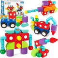 35 PCS Magnetic Foam Blocks for Kids, Large Magnetic Building Blocks for Toddlers 3+, Kids Bath Toys and Preschool STEM Educational Toys, Birthday for Boys & Girls 3 4 5 6+ Years Old