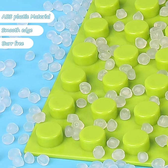 Classic Building Plate, 60pcs Random Mixed Colour with 6 Size Building Plate Base Plate, Compatible with Lego Parts and Pieces, Building Bricks, for Most Brands