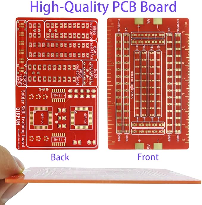Gikfun Advanced DIY SMD/SMT Soldering Practice Kit - Electronics Engineer Student Skill Training Board with Components EK2165
