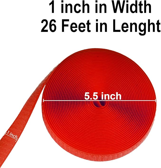 Back to School Decorations 157 Feet Carpet Marker Strips for Classroom Back to School Supplies Nylon Carpet Strip for Classroom Decorations -6 Roll (Red)