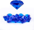 Niceup 26PCS Navy Blue Fake Diamonds Big Gem Toys, 1.5in Pool Diving Gems Acrylic Plastic Gemstones for Kids, Party Décor Jewels Treasure Hunt Hiding Sensory Bin Filler Toys Craft Supplies