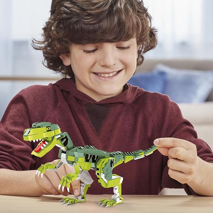 SIENON Creator Velociraptor Dinosaur Building Toy Set, Dinosaur Park World Dominion Raptor Model Toy Building with Movable Jaw, Neck and Joints, 16.3” Dinosaur Toys for Kids 6-14 Years Old (533 Pcs)