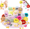 24 PCs Kids Keychains - Keychain Cute for Birthday Back-to-school Goodie Bags Pinata Toys Classroom Prizes Elementary Carnival Prizes in Bulk Party Favors 8-12 Back to School Gift