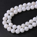 8MM 45PCS Natural Stone White Moonstone Gemstone Semi Precious Beads for Jewelry Making DIY Bracelet