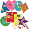 BelleAngle Shape Sorters for Toddlers, Shape Puzzle and Matching Games Set for Kids Learning Sorting Toys with 8 Sorting Mats and 48 Everyday Objects for Preschool Classroom Must Haves Decor