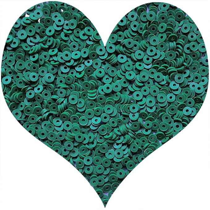 3000Pcs Clay Beads Flat Round Polymer Bead Vinyl Heishi Beads Flat Round Polymer Bead for Jewelry Making Necklace Bracelet (20-Dark Green)