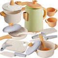 Play Kitchen Pots and Pans Set for Kids, Pretend Role Play Cooking Toys Gifts for Toddlers Girls Boys Ages 3 4 5 6