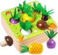 Wooden Montessori Learning Toys for 3+ Years Kids - Toddler Learning Toys with Shape Color Sorting Stacking Toys Wooden Puzzles Easter Basket Stuffers Gift for Toddler Boys Girls
