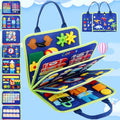 Busy Board for 1 Year Old, Montessori Toys for 1 2 3 4 Years Old Toddlers Baby Sensory Busy Book Preschool Learning Activities Airplane Car Travel Toys Birthday Gifts for Boys Girls 12 Months