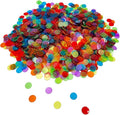 2000 Pieces 3/4 inch Transparent 6 Color Clear Bingo Counting Chips Plastic Markers for Large Group Games, Bingo Game,Game Night & Educational Activities