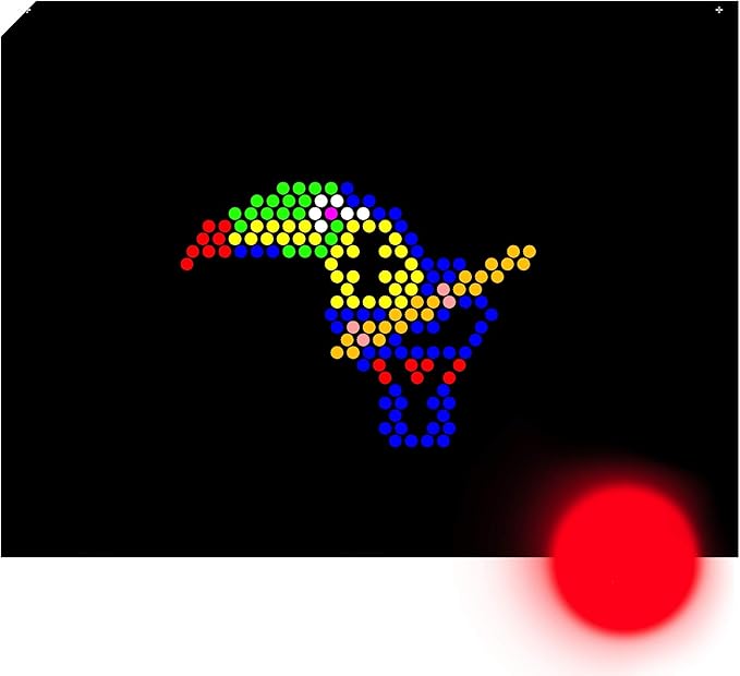 Zoo Refill templates for pre-1994 Original Lite Brite (10 Sheets, 9x12)