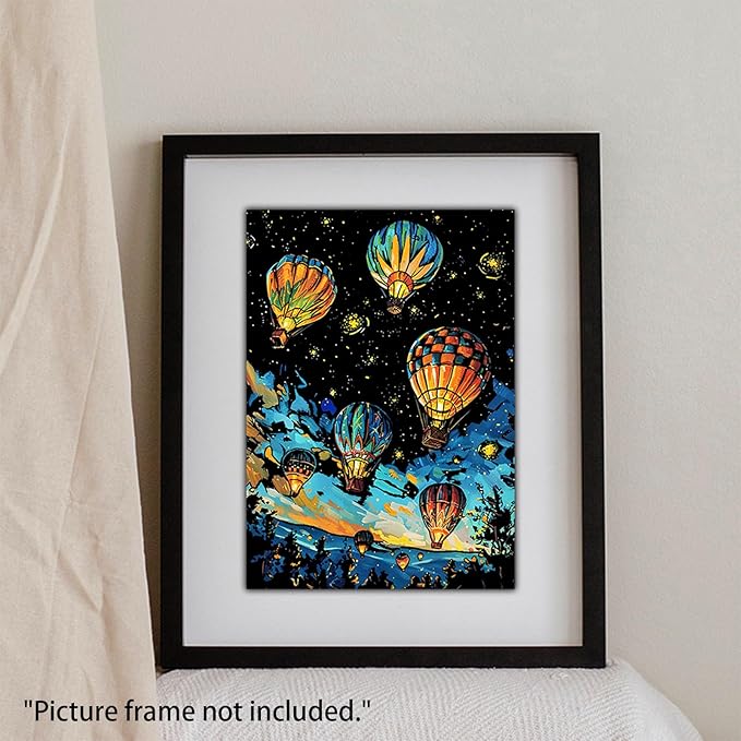 Glow in The Dark Scratch Art Paper，Engraved Landscape Scratch Painting Rainbow Board (12 Sheets A4) Adults, Fun Sketch Card Creative Craft Toy (Animals/Landscapes) by Iskueal.
