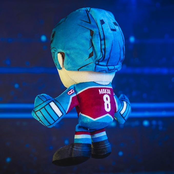 Bleacher Creatures Colorado Avalanche Cale Makar 8" NHL Kuricha Sitting Plush - Soft Chibi Inspired NHL Superstar