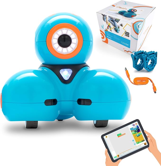 Wonder Workshop Dash Robot - Coding Robots for Kids 6+ - Voice Activated STEM Robot Toys - Interactive, Educational & Programmable