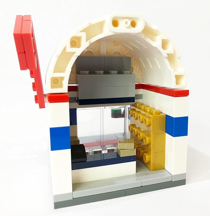 Brick Loot Mini City Post Office Set – 96 Pieces Postal Service Building Kit with Mailbox, Mail Packages, and Accessories – Compatible with Lego, Creative Play for Kids and Adults