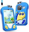 Kids Smart Phone, Phone for Kids Ages 3-12 | 2.8" Touchscreen, Dual Camera & Video Recording | Educational Learning Toy with Games & Music | Christmas Birthday Gift for Boys and Girls（Blue）