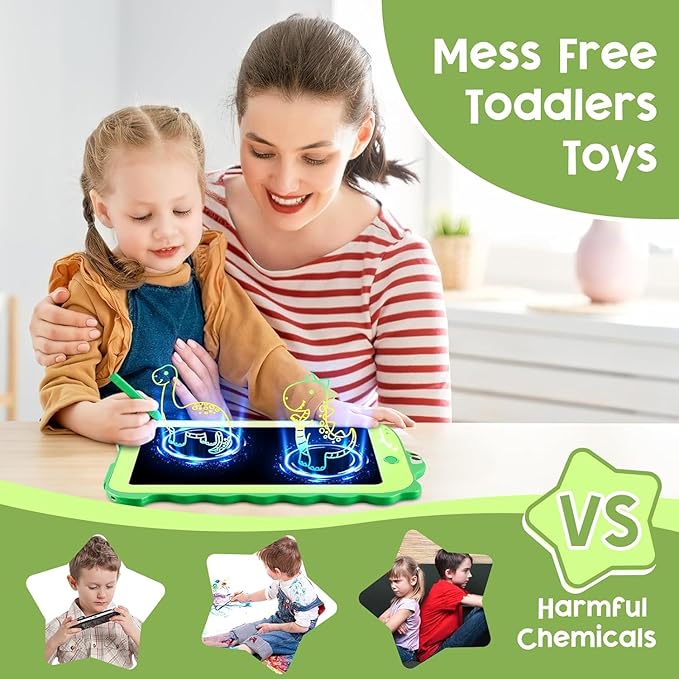 2Pack LCD Writing Tablet for Kids,Toddlers Toys Drawing Board, Educational Kid Toys, Doodle Pad Dinosaur Toys for 2 3 4 5 6 7 8 Year Old Boys Girls Birthday Party Christmas Gifts,8.5inch