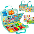 Busy Board Montessori Toys for Boy Girl Birthday Gifts, Busy Book Learning Sensory Easter Toys for Toddlers, Toddler Travel Autism Educational Activities Fine Motor Skills