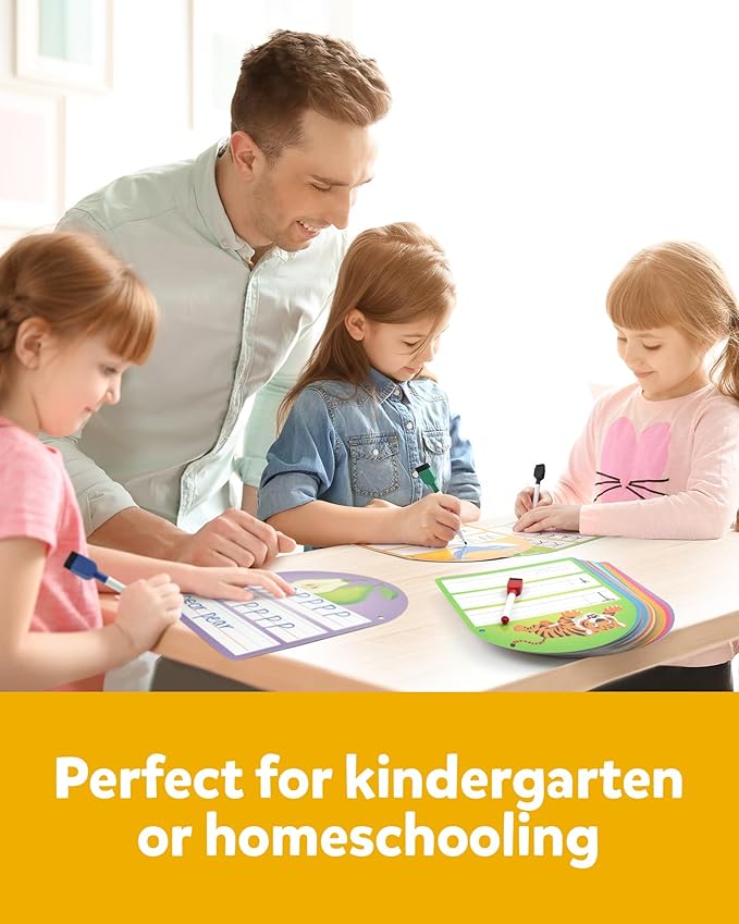 Coogam Handwriting Practice Copybook, Write and Erase Alphabet Number Learning Materials, Educational Tracing Letters for Pre-K Homeschool Student Kids Age 3-6