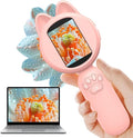 100X Handheld Microscope with 2" LCD Screen, Magnifying Glass for Kids with 8 LED Lights, Christmas Birthday Gifts for Children