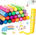 Ohuhu 36-Color Washable Tempera Paint Sticks for Kids, Non-Toxic Quick-Drying Paint Set for Drawing, Graffiti & Crafting - Works on Paper, Glass, Wood, Ceramic, Canvas & Rock