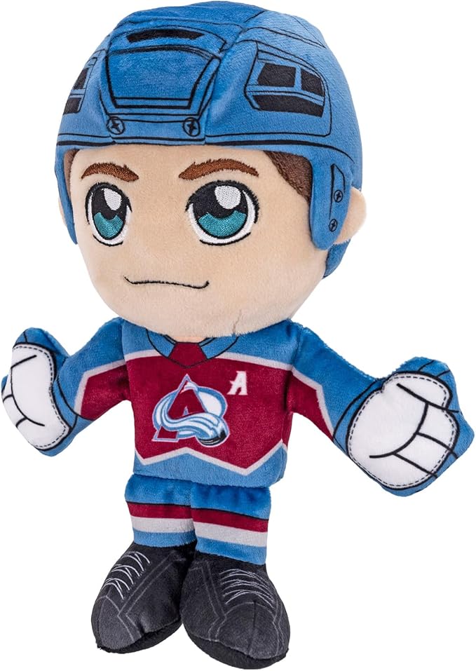 Bleacher Creatures Colorado Avalanche Cale Makar 8" NHL Kuricha Sitting Plush - Soft Chibi Inspired NHL Superstar