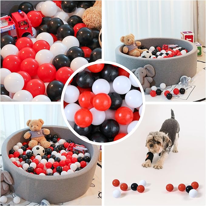 Ball Pit Balls Plastic Balls for Ball Pit Phathalate Free BPA Free Plastic Balls 100pcs 2.2" Set for Toddlers for Play Tent Tunnel