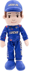 Playtime by Eimmie Plushible NASCAR Collectible, Richard Childress Racing Kyle Busch (Lucas Oil) Plush Figure, 14-Inch Rag Doll