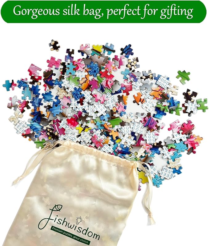 1000 Pieces Jigsaw Puzzles for Adults and Teens and Kids Family Games Happy Time Popsicle Monsters (Upgrade Version)