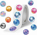 500pcs Cool Disco Ball Stickers - Vintage Retro Stickers, 1 Inch Self-Adhesive for Laptop, Luggage, Scrapbook, Bottles, Crafts & Decor