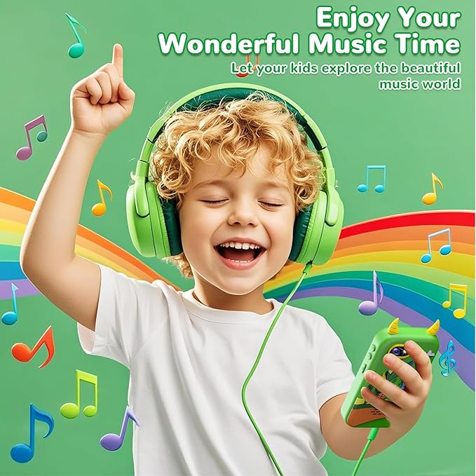 Lapare Kids Smart Phone Toys, 2.8'' Touchscreen HD Dual Camera Cell Phone for Kids, Birthday Gifts Dinosaur Toddler Play Phone for Boys 3-10, Travel Learning Toy for with 32GB SD Card(Green)