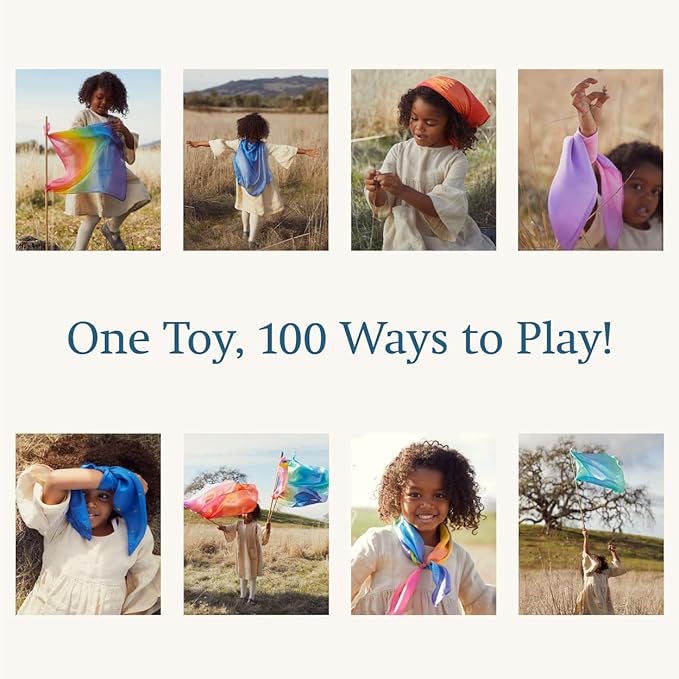 Sarah's Silks Enchanted Mini Playsilks | Creative Waldorf Toys for Open-Ended Play (Starry Night)