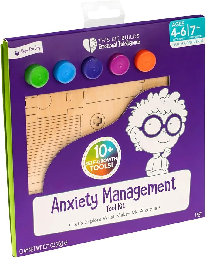 Open The Joy Anxiety Buster Toolkit: The Ultimate Comprehensive Kit for Kids, Packed with Therapeutic Tools and Playful Learning to Help Conquer Worries - Ages 4+