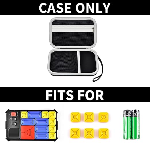 casmilee Case Compatible with Giiker Super Slide Brain Games, Brain Teaser Puzzles Organizer Storage Bag, Flow Slider Puzzle Game Holder (Black)