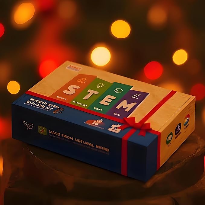8 in1 STEM Science Kit for Kids Age 8-14, Wooden Physics Experiments & Solar Engineering Kits, Build Solar Car, Anti-Gravity Device, Telescope, Periscope & Dinosaur Claw, Gifts for Boys Girls