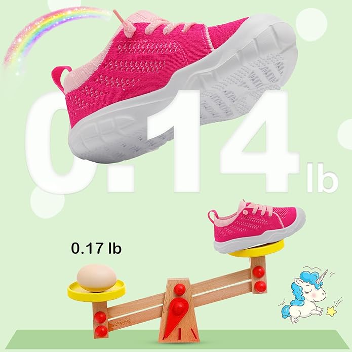 JIASUQI Toddler Shoes for Boys Girls Slip on Sneakers Wide Toe Walking Shoes Toddler Sock Shoes
