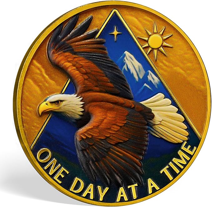 Animal Series Sobriety Coin (Triangular Eagle)