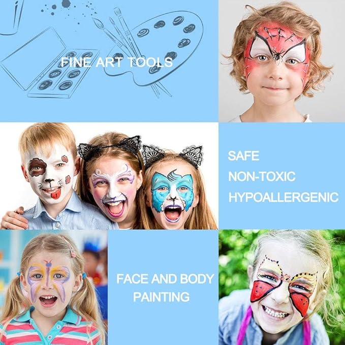 Tempera Paint Sticks - 24 Bright Colors, Quick Drying, Easy to Color and Washable Crayons for Kids and Students