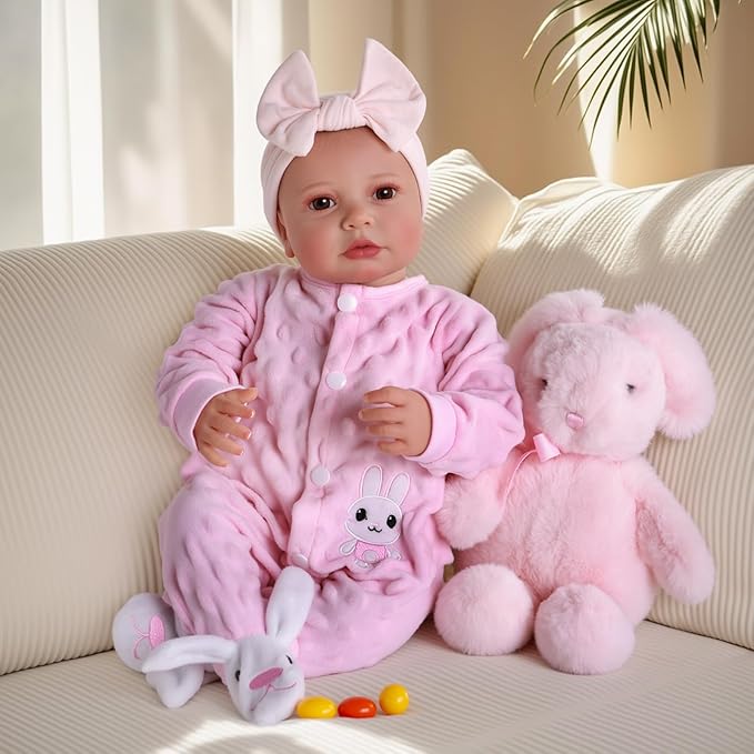BABESIDE Reborn Baby Dolls - 20-inch Cute Soft Vinyl Realistic Baby Doll Real Life Baby Dolls with Complete Accessories Perfect for Cuddling, Playtime, and Gift Giving